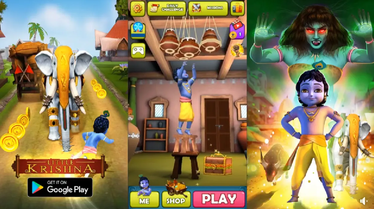 Little Krishna Mobile Game — Reliance Games
